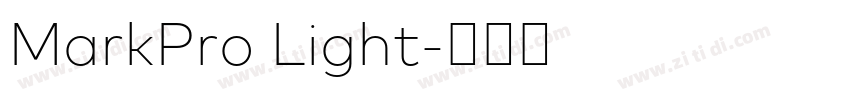 MarkPro Light字体转换